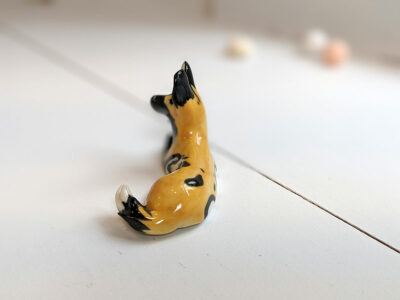Porcelain Painted Dog - Image 6