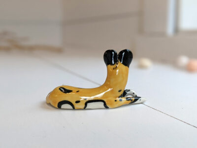 Porcelain Painted Dog - Image 4