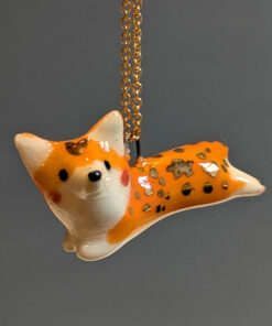 pembroke welsh corgi porcelain pendant