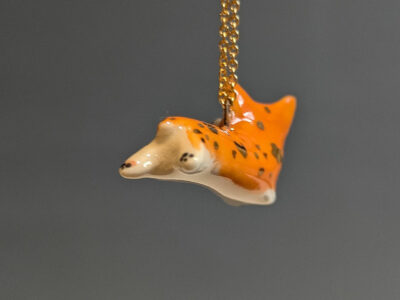 Tiny Ceramic Corgi Pendant - Image 2