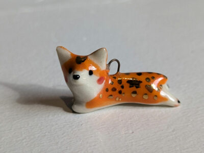 Tiny Ceramic Corgi Pendant - Image 5