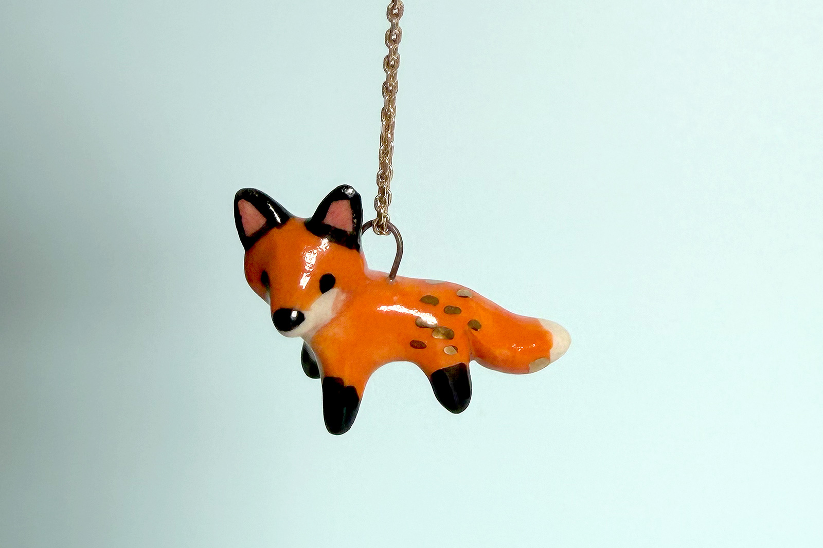 Pendentif Renard Roux