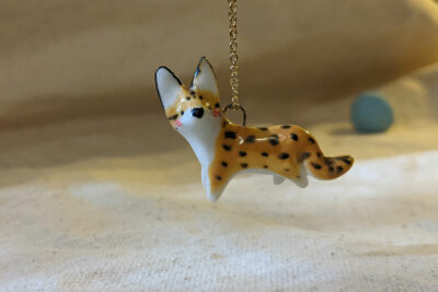 Porcelain Serval Pendant - Image 7