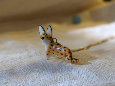 Porcelain Serval Pendant - Image 5