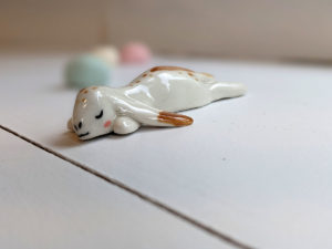 porcelain lop bunny figurine