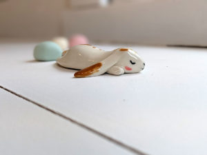 porcelain lop bunny figurine