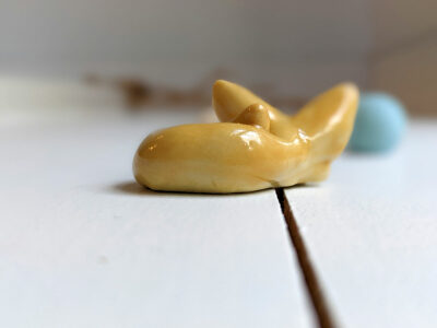 Sleeping Fennec Fox Figurine - Image 4