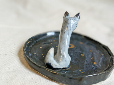 Porcelain Jewelry Tray : Wolf - Image 5