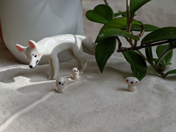 Moro Sylvain Ghibli Figurine porcelaine