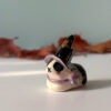 adorable porcelain figurine of a witch bunny