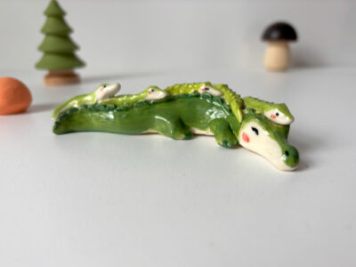 Figurine Porcelaine - Maman Crocodile – Image 5
