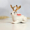 jackalope gold antlers figurine