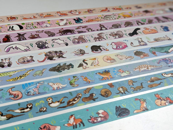 Tape - Cool Animal Print Pattern Washi Tape Set