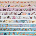 cute animal pattern washi tape