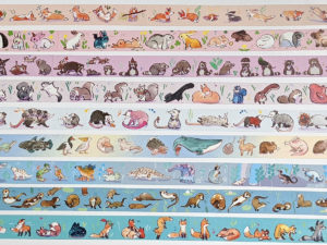 cute animal pattern washi tape