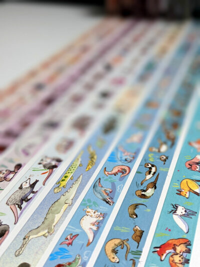 cute animal pattern washi tape