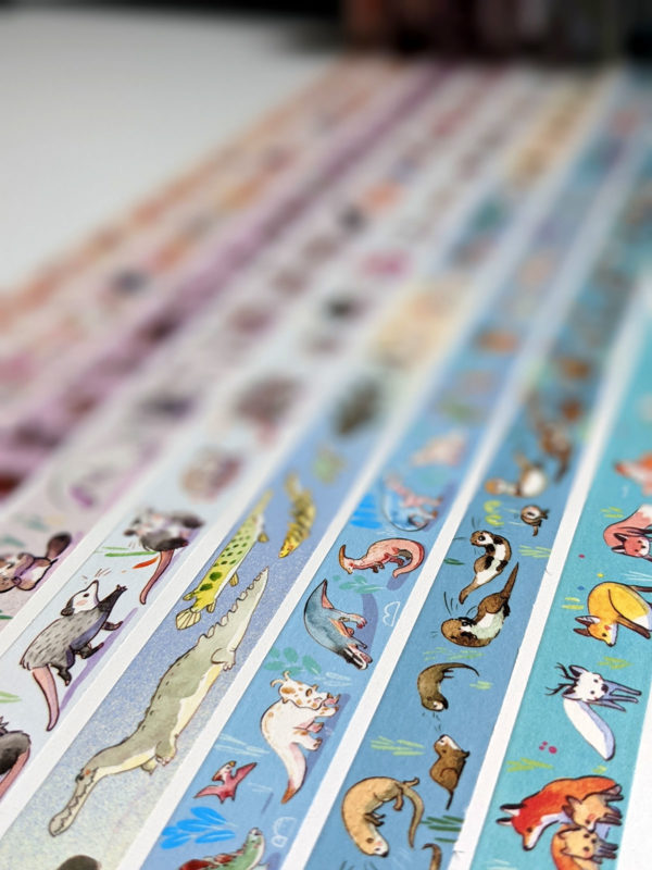 cute animal pattern washi tape