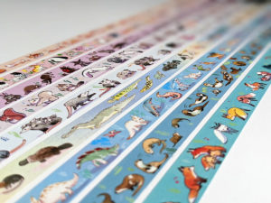 cute animal pattern washi tape