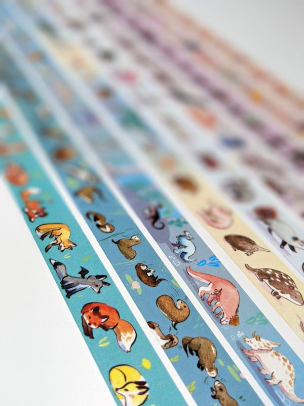 cute animal pattern washi tape