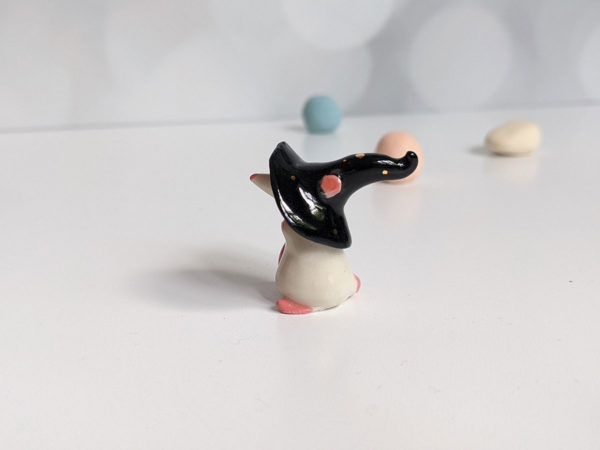 Porcelain Rat Witch Handmade Figurine