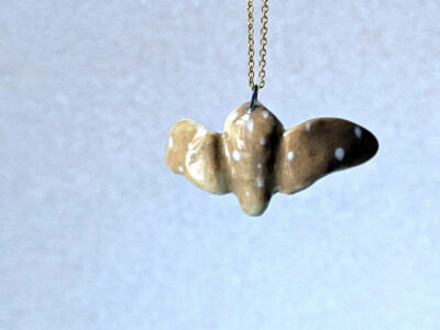 Pendentif chouette effraie dorée - Ailes - B – Image 4