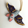 porcelain bat pendant