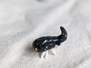 porcelain beetle figurine