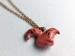 pendentif flamant rose