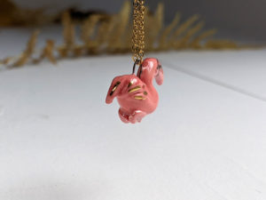 pendentif flamant rose