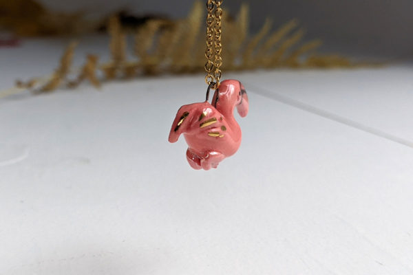 pendentif flamant rose