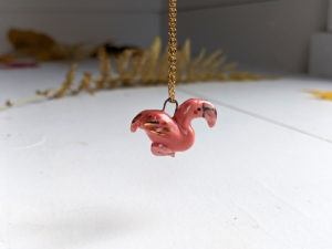 pendentif flamant rose