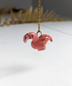 pendentif flamant rose