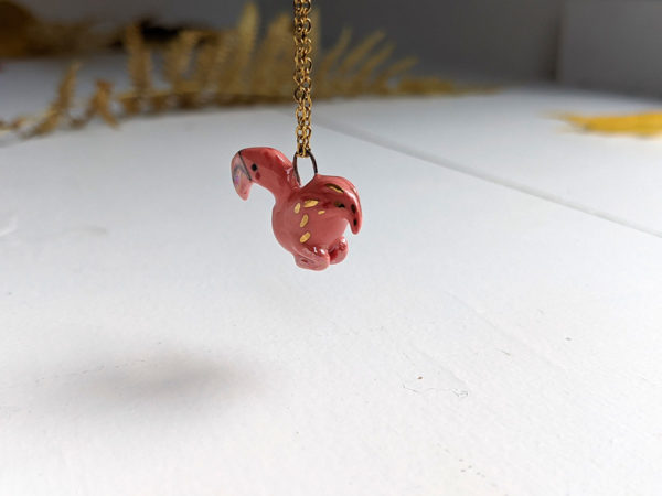 pendentif flamant rose