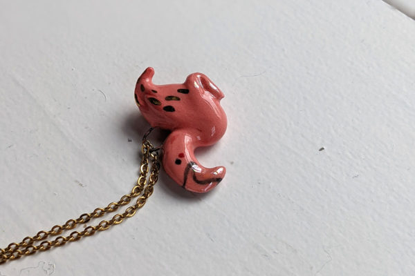 pendentif flamant rose