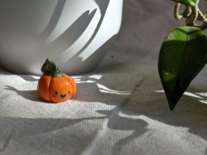 porcelain pumpkin figurine cute