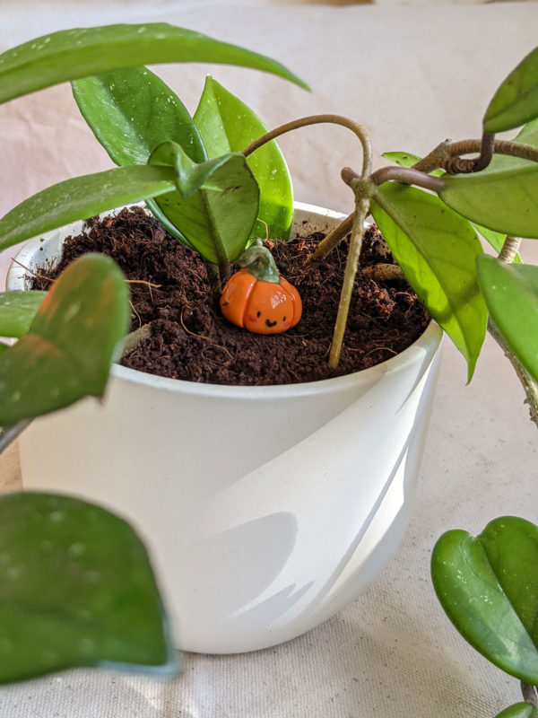 porcelain pumpkin figurine cute