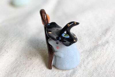 Figurine porcelaine Hamster Mage – Image 3