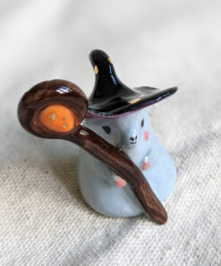 Witch Hamster Porcelain Figurine