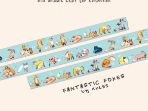 Animal Pattern Washi Tape - Fox