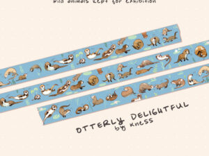 Animal Pattern Washi Tape - Otter