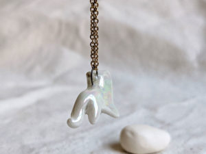 white panther pendant