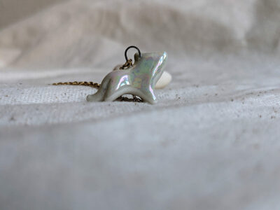white panther pendant