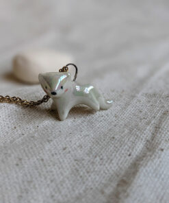 white panther pendant