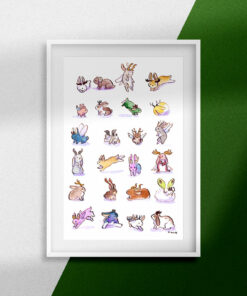 original painting jackalopes