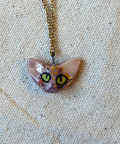 sphynx cat portrait pendant