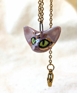 sphynx cat portrait pendant