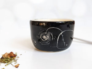 handmade porcelain cup abyss