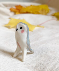 owl porcelain figurine chouette