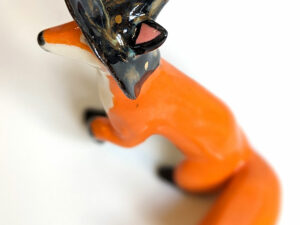 Handmade Ceramic figurine Fox Witch