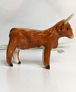 porcelan highland cow figurine
